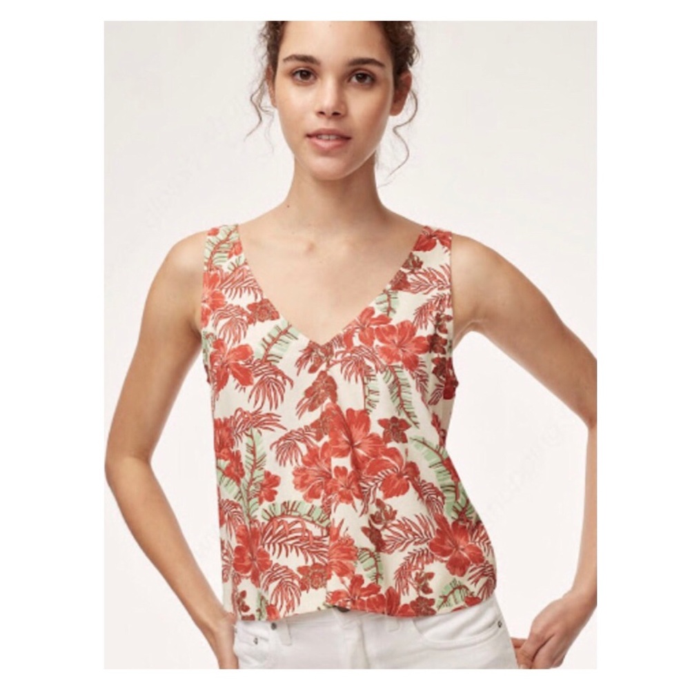Aritzia - Wilfred cropped blouse
